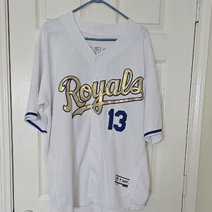Majestic Flexbase MLB KC  Royals Salvadore Perez #13 Jersey Size 52 2XL